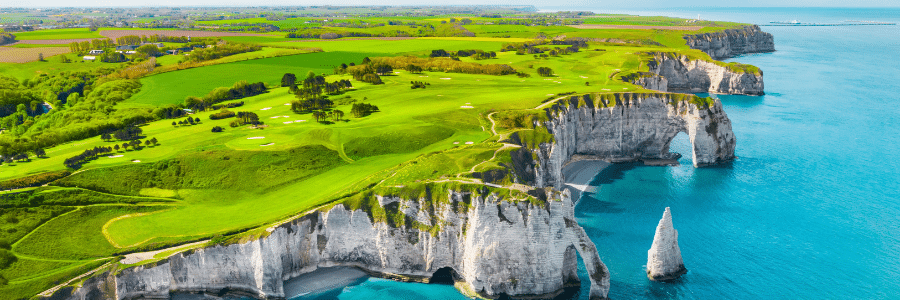 Normandy, Étretat cliffs, the Hollow Needle