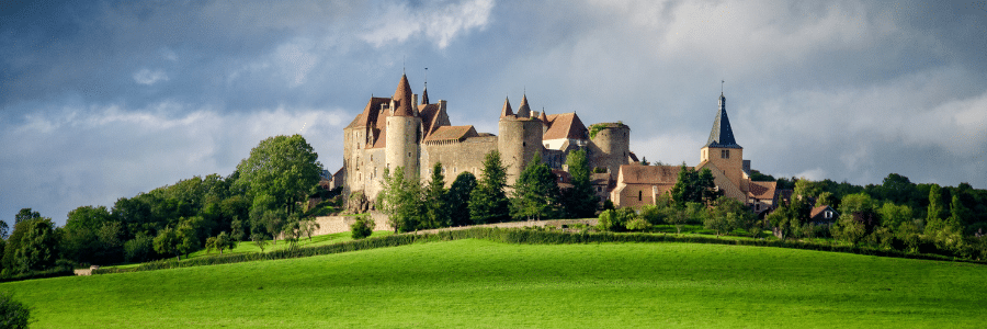 Medieval village of Châteauneuf, Burgundy