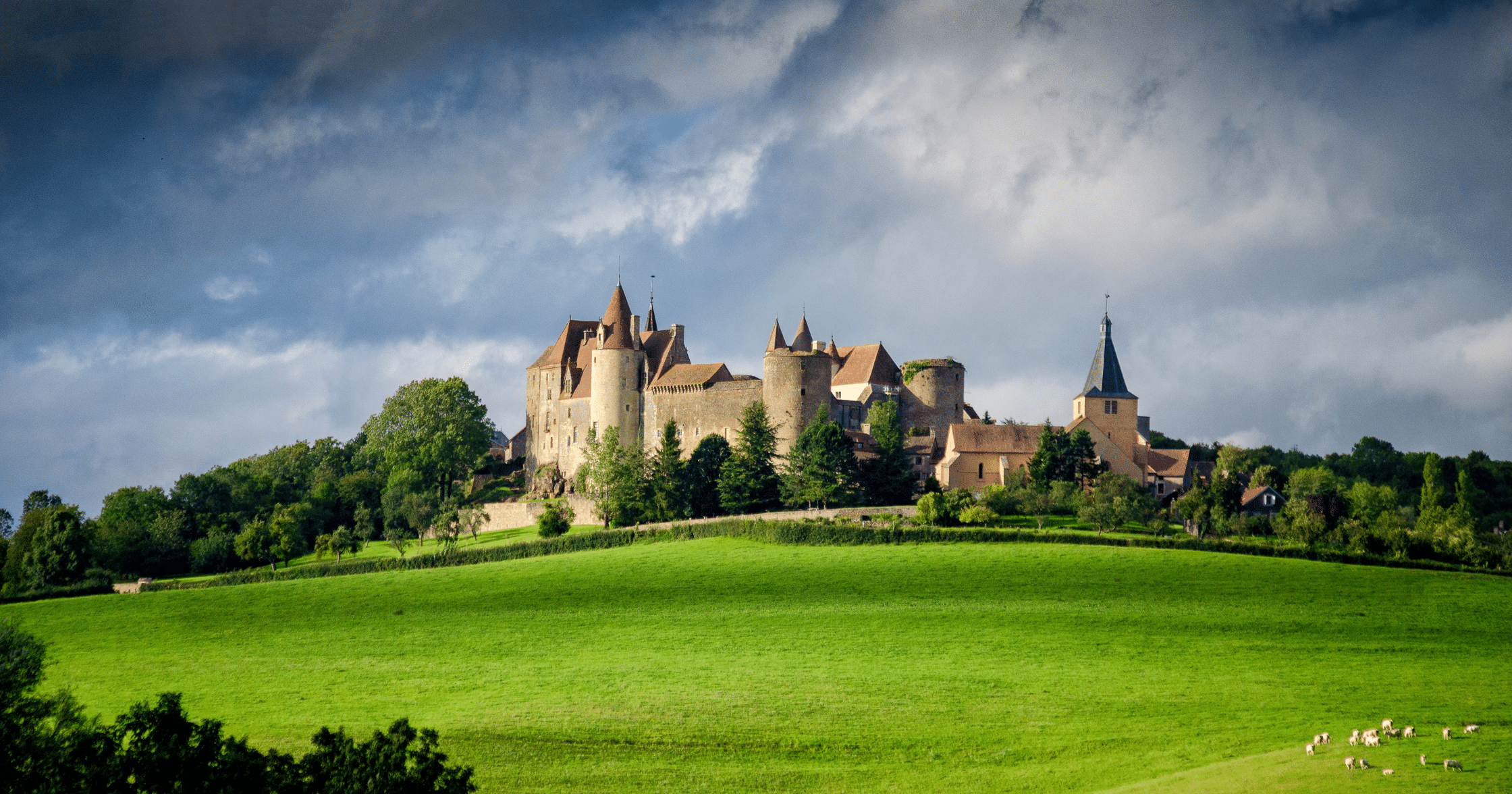 Medieval village of Châteauneuf, Burgundy