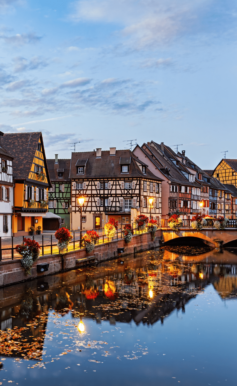 Traditional houses in the historic center of Colmar, Alsace