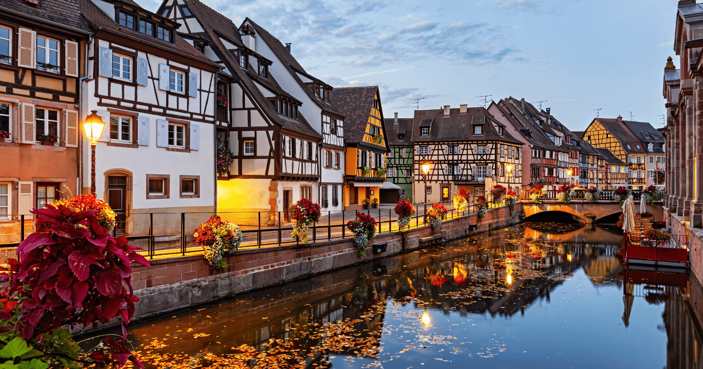 Traditional houses in the historic center of Colmar, Alsace