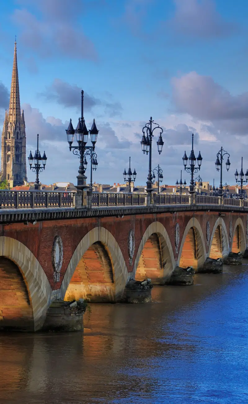 Bridge over the Garonne in Bordeaux