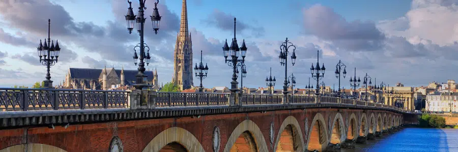 Bridge over the Garonne in Bordeaux