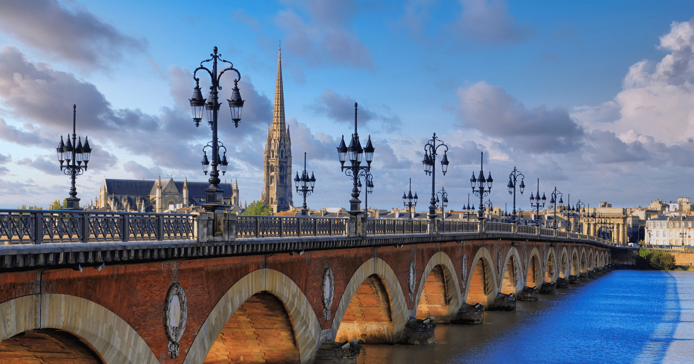 Bridge over the Garonne in Bordeaux